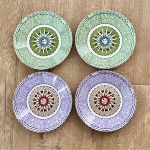 4 PCs 1999 Wedgwood Millennium Collection Bone‎ China Plates 5.75” Vintage Mint